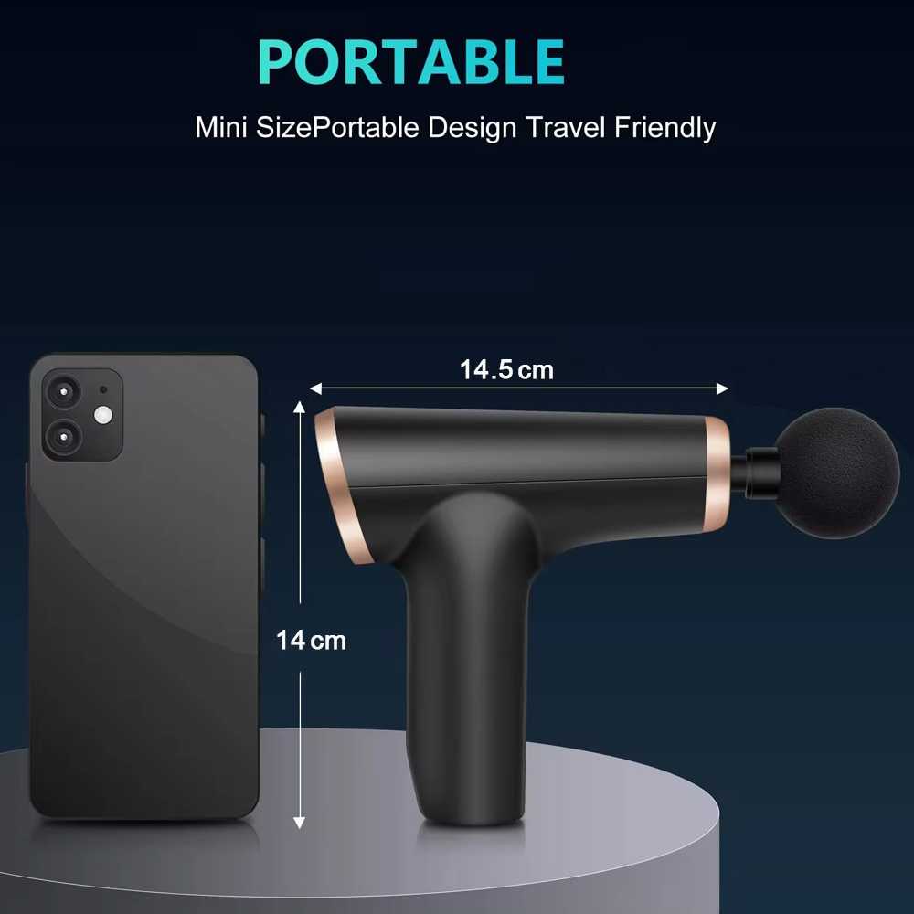 PulseRelief Mini Facial Vibrating Massager Compact Rechargeable