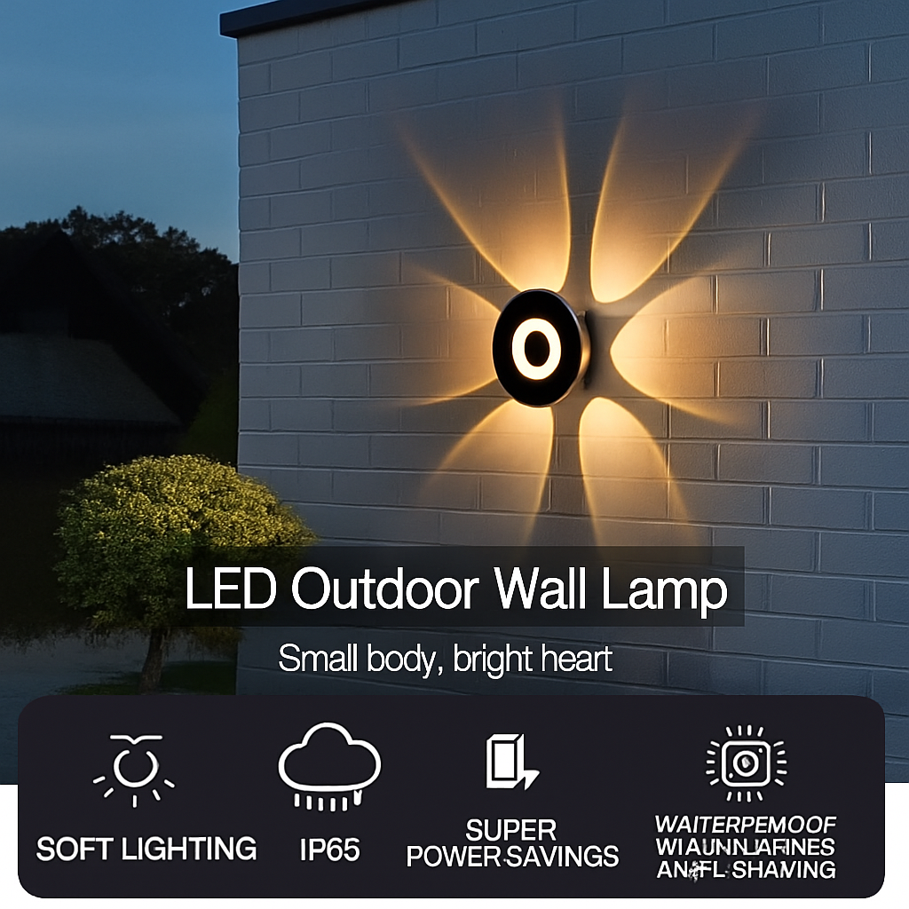 6-Way Warm White Elevation Wall Light – Architectural Outdoor Glow