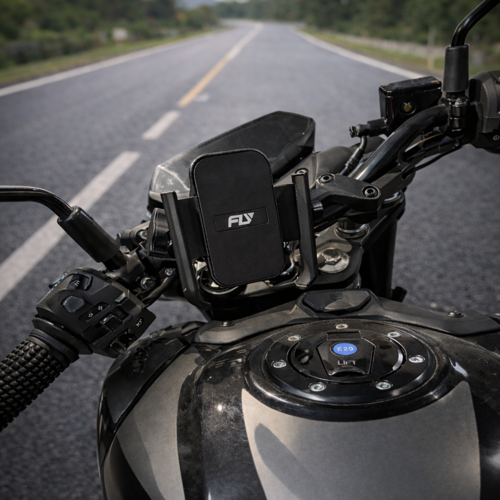 Metal Bike/scooty Phone Holder with 360° Rotation