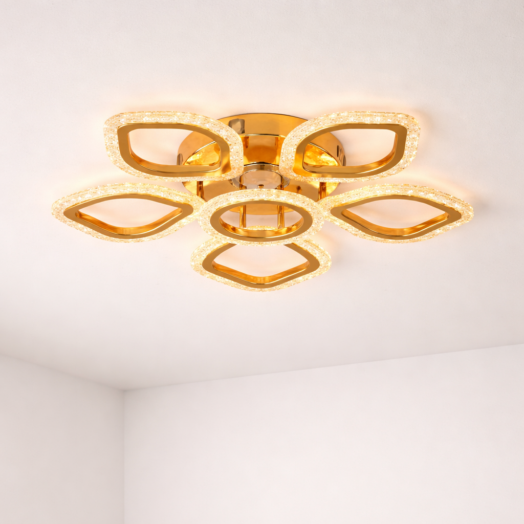 Leaf Ring LED Jhumar — 500mm (20 Inch)