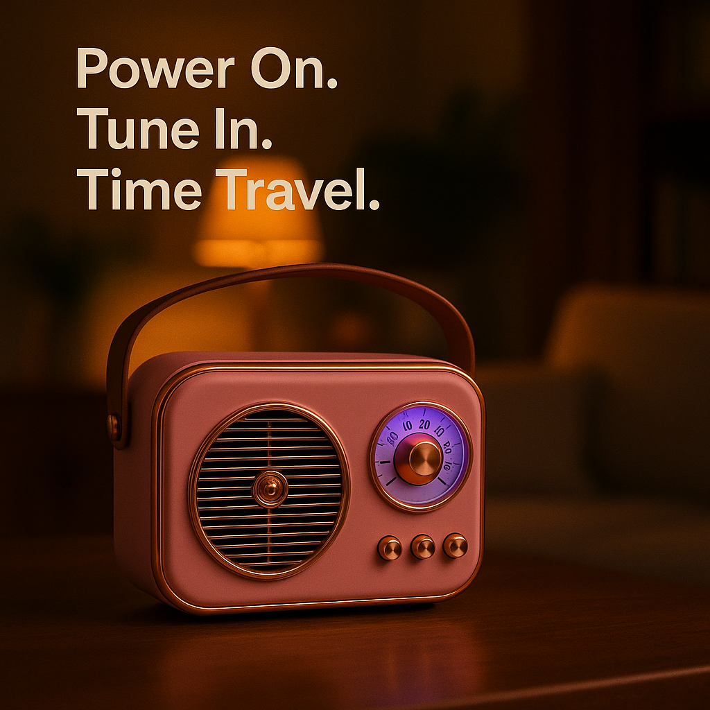 SonicOrb RetroWave 15W Bluetooth Speaker Deep Bass