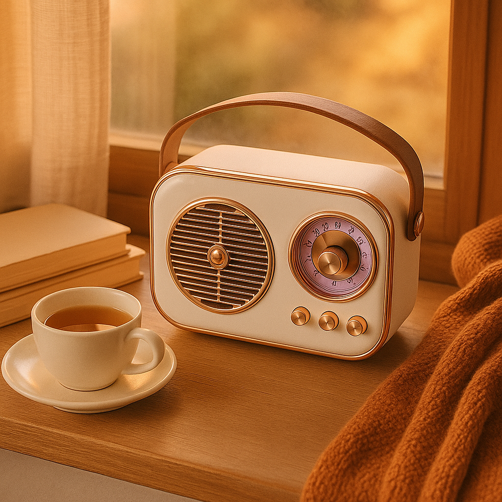 SonicOrb RetroWave 15W Bluetooth Speaker Deep Bass