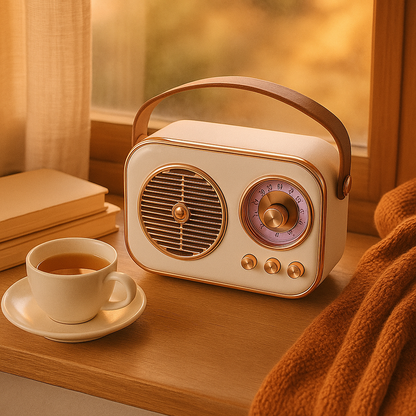 SonicOrb RetroWave 15W Bluetooth Speaker Deep Bass