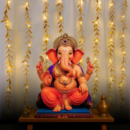 Golden Leaves 200 LED Curtain Fairy Lights