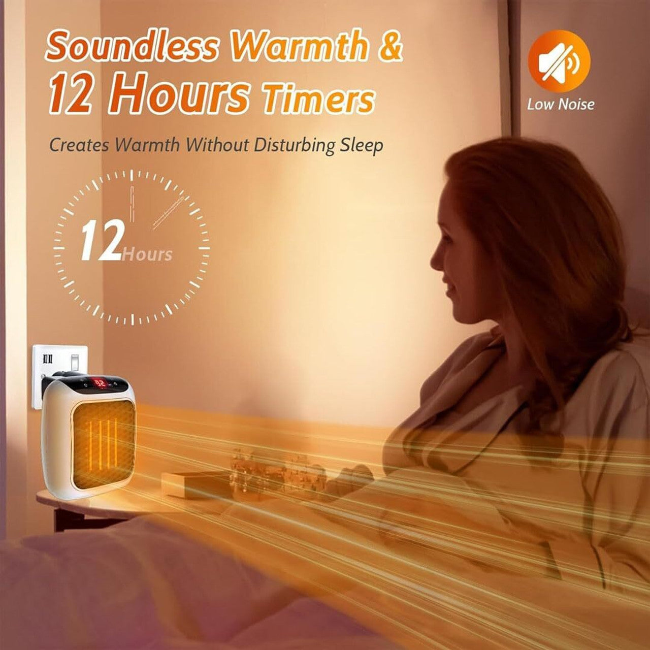 800W Plug-In Mini Personal Heater
