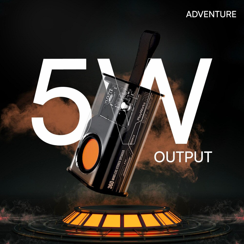 BeatNova Armour Glow Transparent RGB Bluetooth Speaker