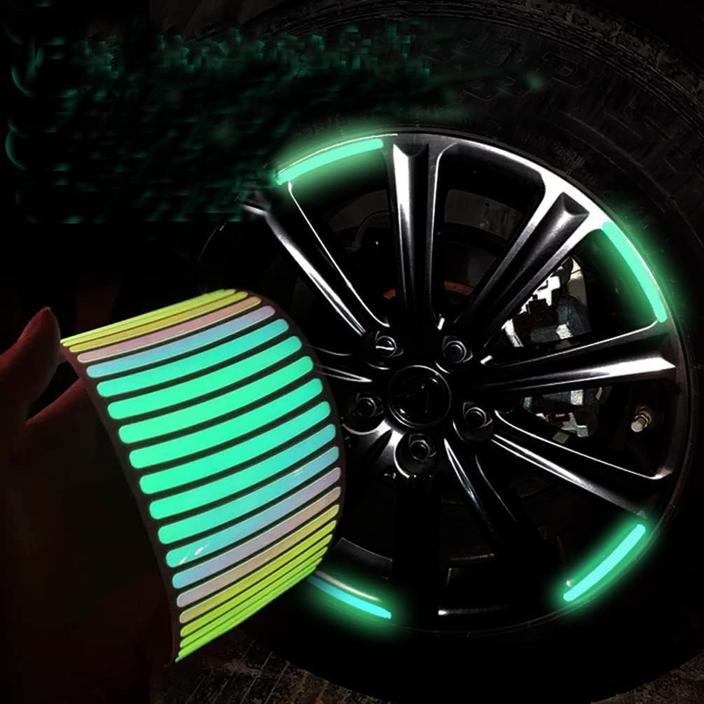 Luminous Wheel Rim Stickers 20pcs for Cars