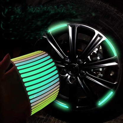 Luminous Wheel Rim Stickers 20pcs for Cars