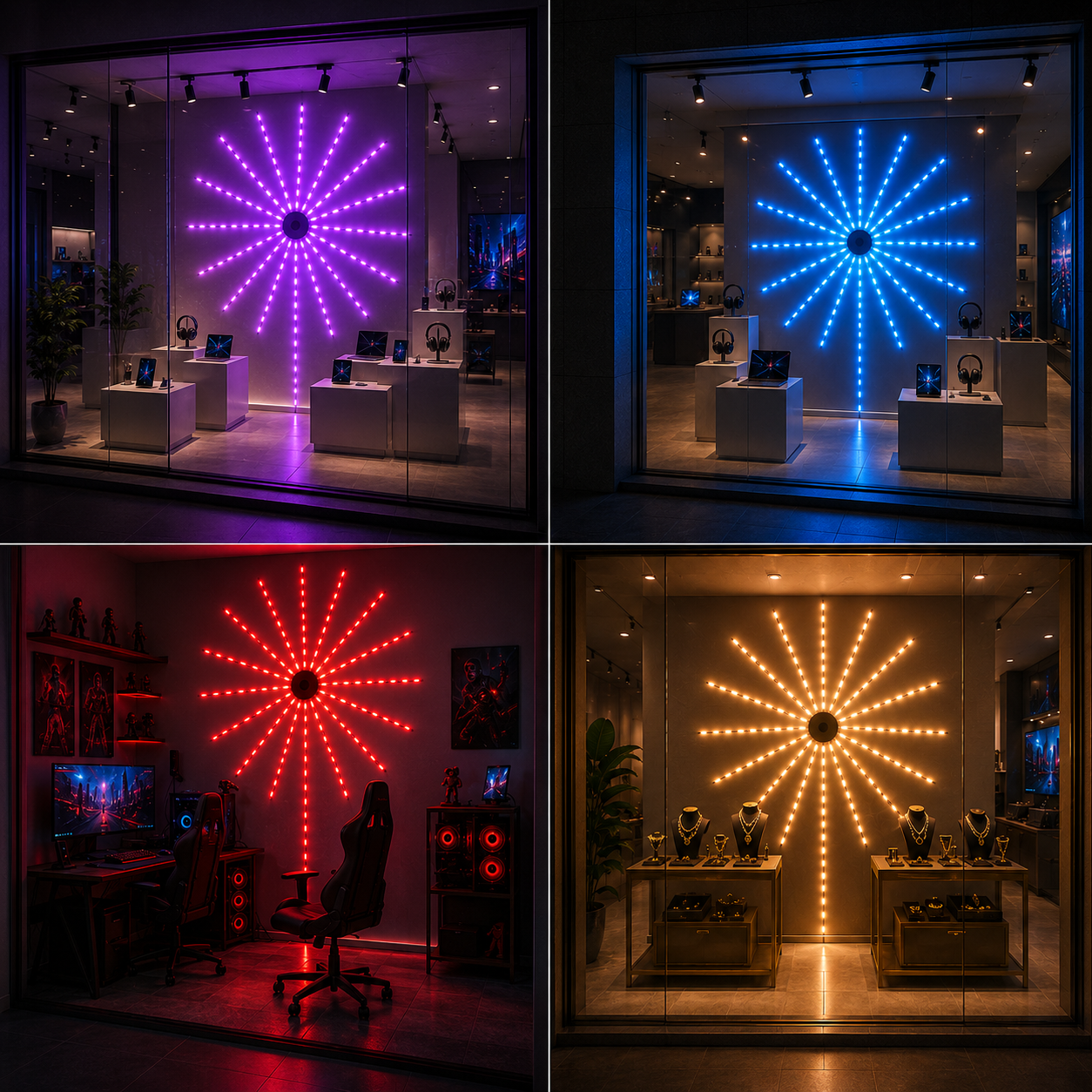 RGB Firework LED Strip Light with Multiple Modes