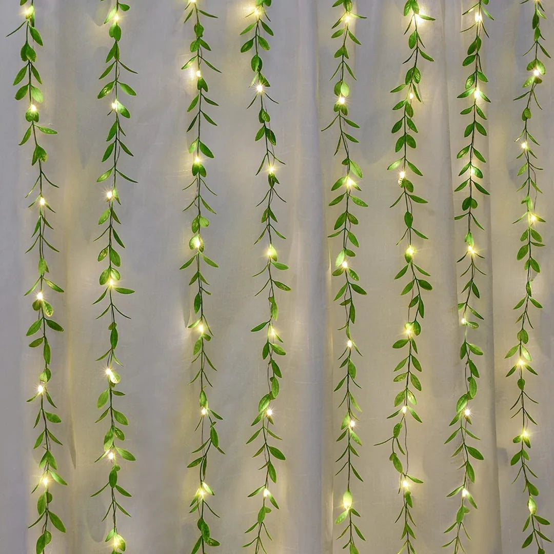 200 LED Leaf Vine Curtain Lights