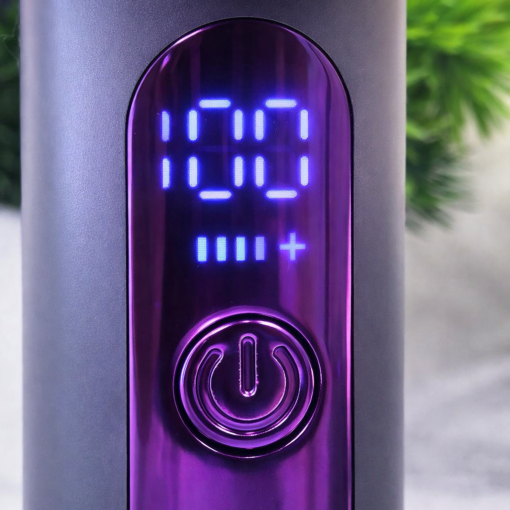 TINNY Mini Fan Rechargeable Pocket Fan with Digital LED Display & Powerful 6 Speed Cooling