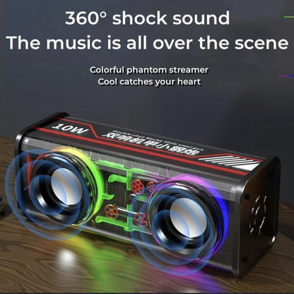 LuxBeat 10W Speaker Heavy Bass RGB Mood