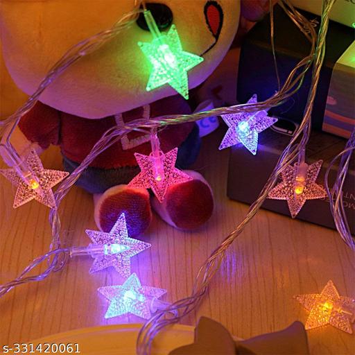 Cosmic Glow - 14 Bulb 2.5 Meter Seven Star LED String Multi-Color Lights: Extendable Fairy Lights for Indoor, Outdoor, Wedding Party, Christmas Tree, New Year, and Home Decorations