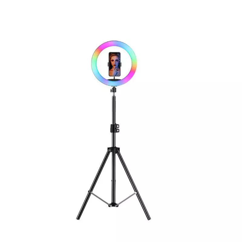 RGB LED Soft Ring Light 10Inch, RGB Flash Ring Light for Camera Smartphone YouTube Video Shooting and Makeup