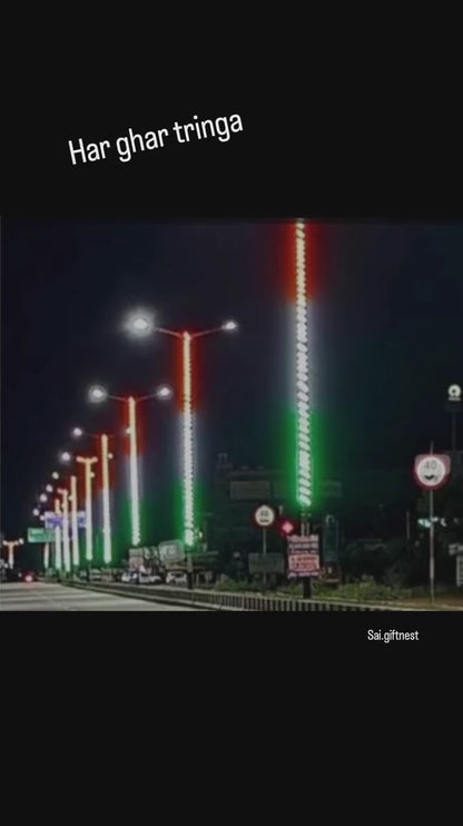Indian Flag Tri Color Theme LED Rope