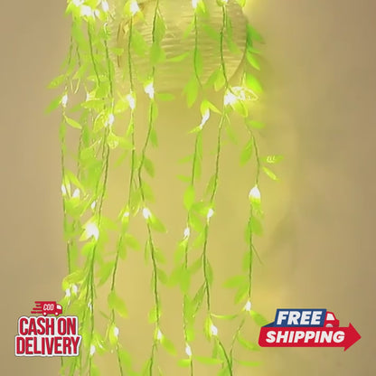 200 LED Leaf Vine Curtain Lights