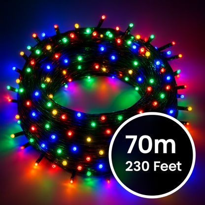 70m 240 LED 6-Color Decorative String Lights