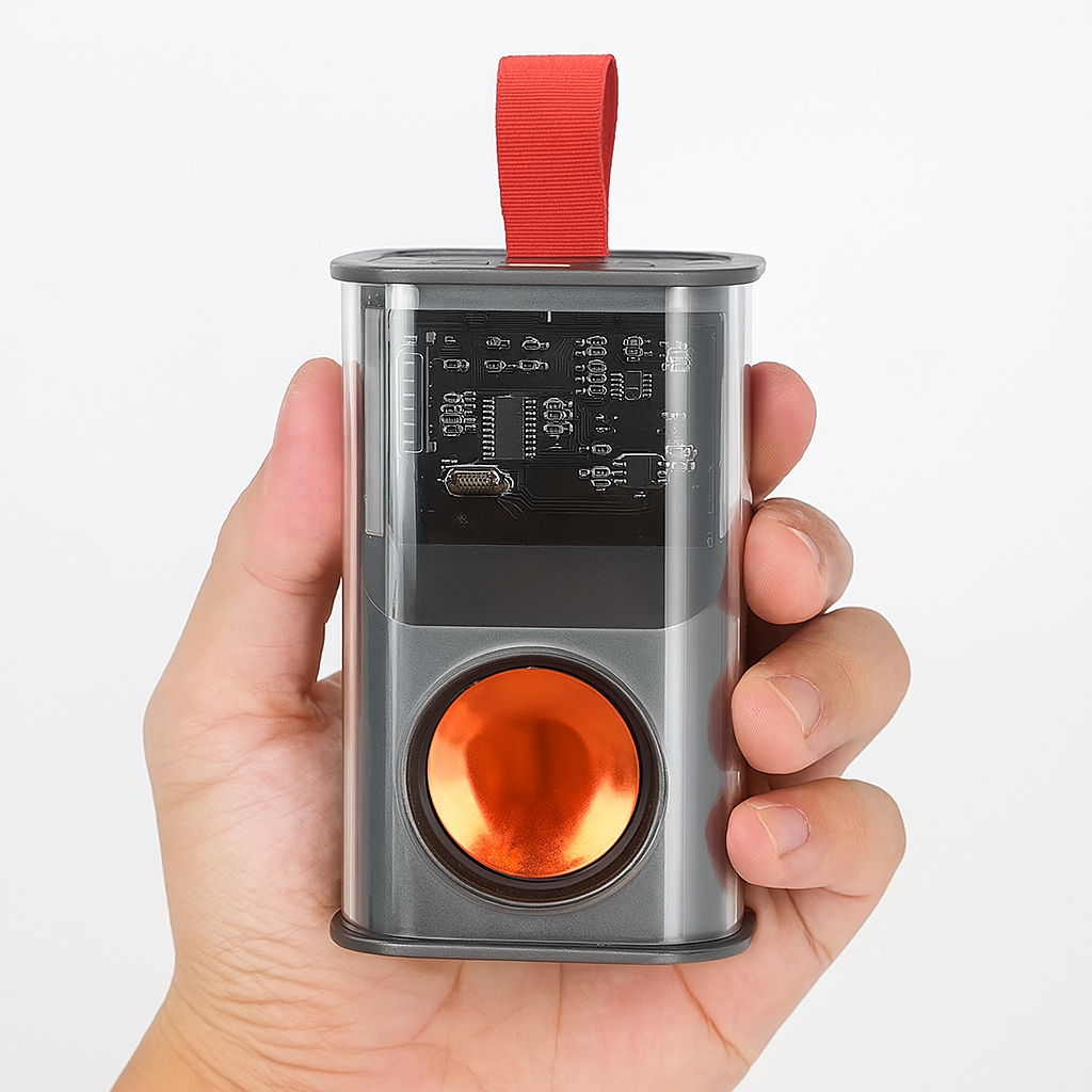 BeatNova Armour Glow Transparent RGB Bluetooth Speaker