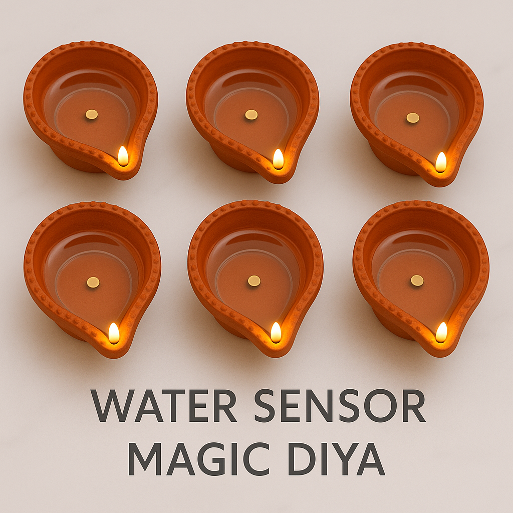 Flameless LED Diya Candles Pack of 12