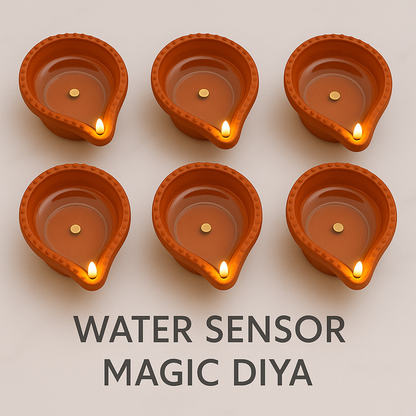 Flameless LED Diya Candles Pack of 12