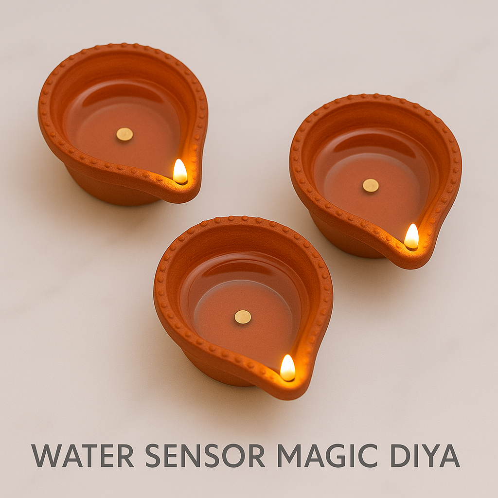 Flameless LED Diya Candles Pack of 12