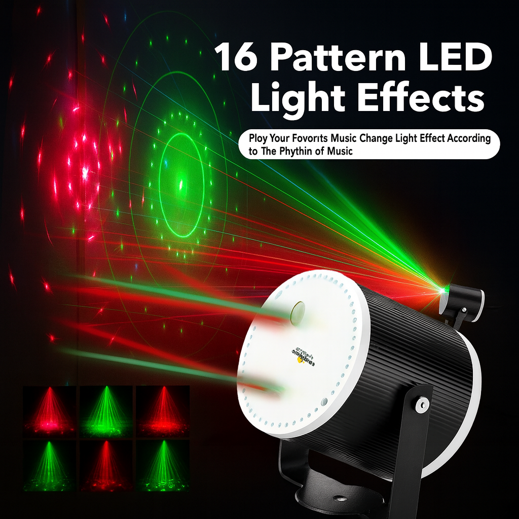 16-Pattern USB Party Laser Light