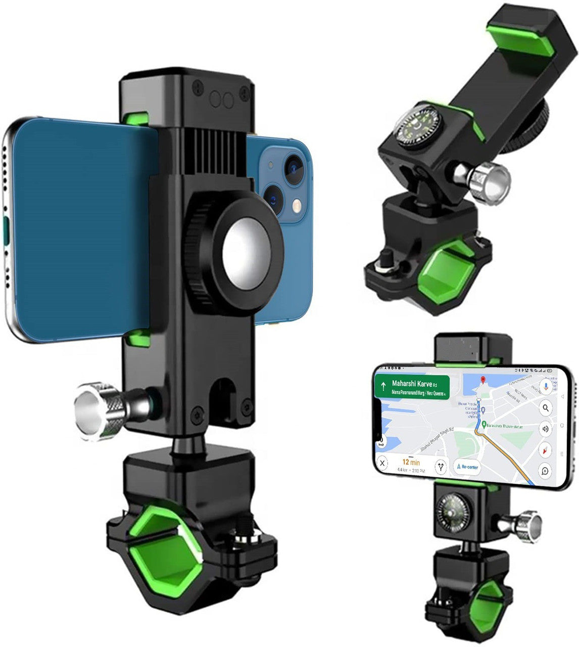 GRIP360 LED Bike Phone Holder 360 Rotation
