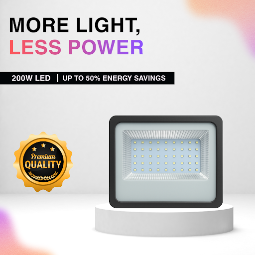 200W LED Flood Light – More Light, Less Power
