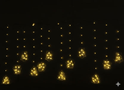 Warm White Christmas Curtain Light