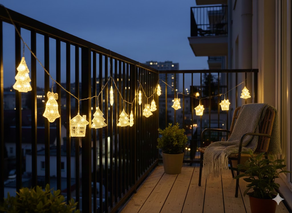 Warm White Christmas Curtain Light