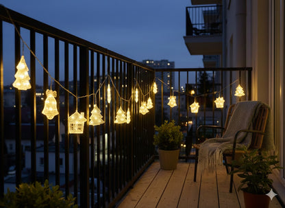 Warm White Christmas Curtain Light