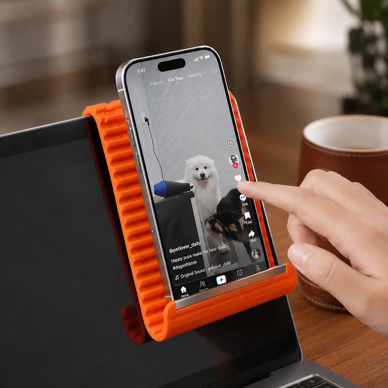FlexLoop Adjustable Flexible Mobile & Tablet Stand – Portable Anti-Slip Desk Holder