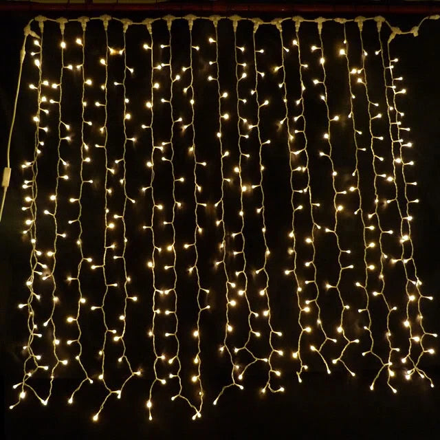 Luminary Elegance: Warm White LED Pixel Serial String Jharna Light (6ft x 10 Lines) - An Enchanting Fairy Light Decor for Diwali and Home Interiors