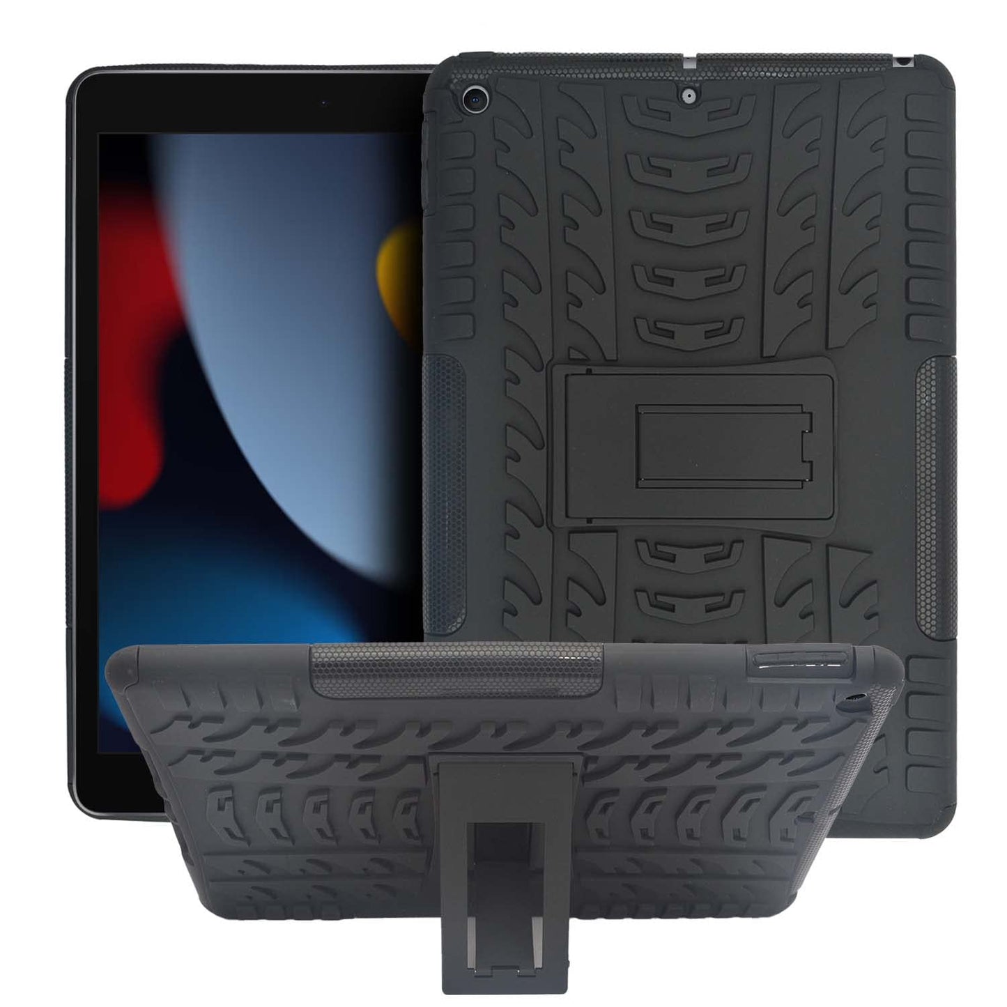 Armor Case Compatible with iPad 10.2 inch iPad 9th Generation Cover / 8th Gen / 7th Gen Stand Hybrid Drop Proof Defender Kickstand Dual Layer Protective Shell Hard Back Cover