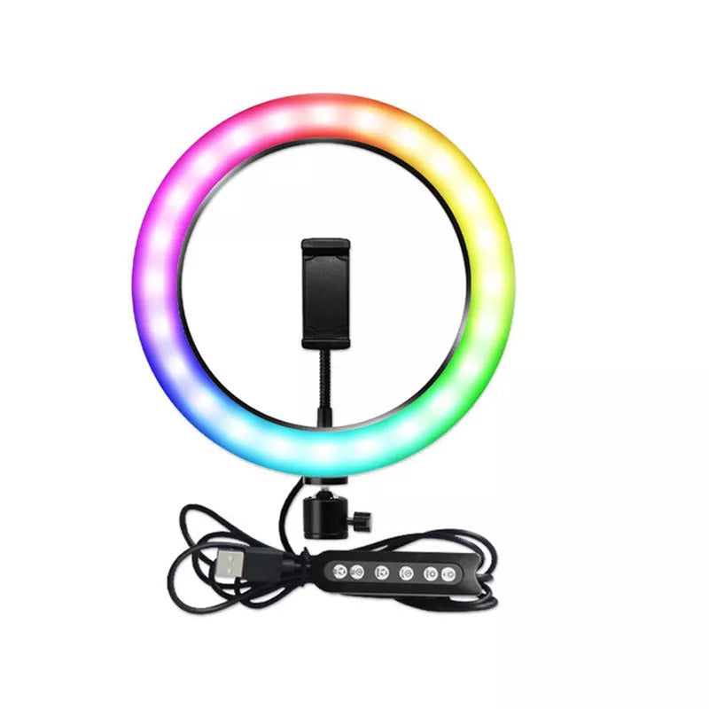 RGB LED Soft Ring Light 12inch, Flash Ring Light for Camera Smartphone Video Shooting