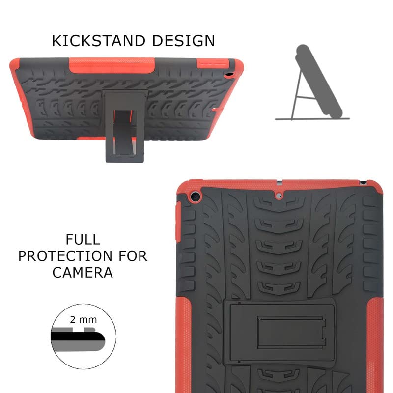 Armor Case Compatible with iPad 10.2 inch iPad 9th Generation Cover / 8th Gen / 7th Gen Stand Hybrid Drop Proof Defender Kickstand Dual Layer Protective Shell Hard Back Cover
