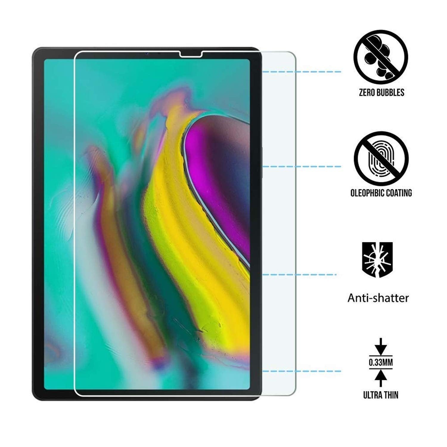 Tempered Glass  for Samsung Galaxy Tab S6 SM-T860 / T865 (10.5" inch)