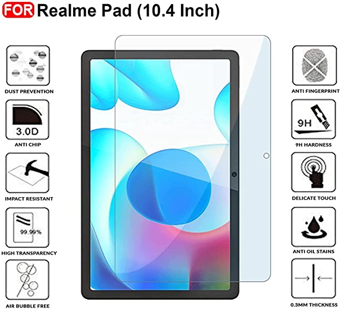 Tempered Glass  for Realme Pad 10.4 Inch (2021) (RMP2102)