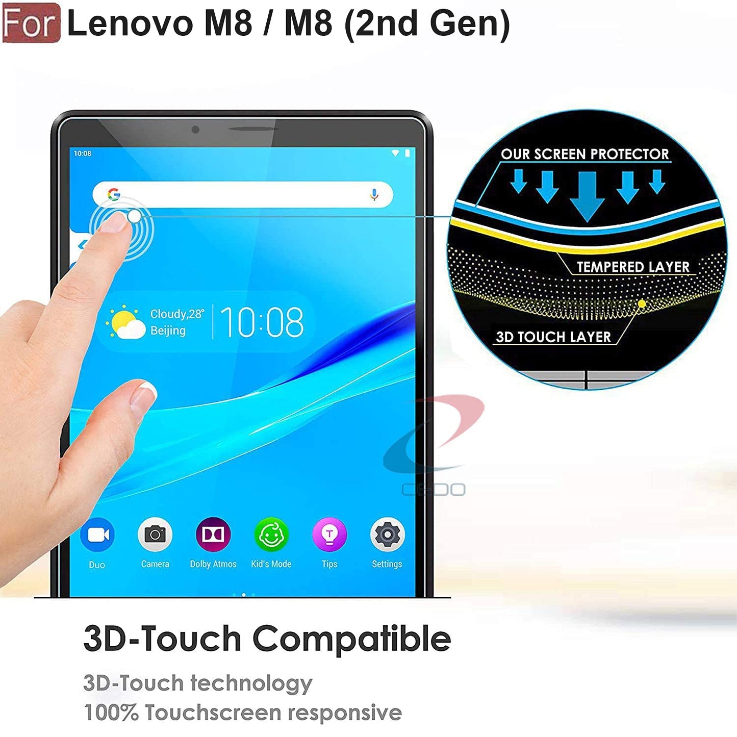 Tempered Glass for Lenovo M8 / M8 2nd Generation 8inch TB-8505 X/F/N