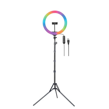 RGB LED Soft Ring Light 12inch, Flash Ring Light for Camera Smartphone Video Shooting