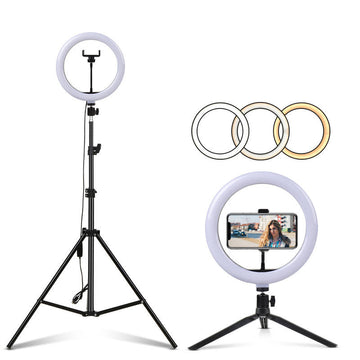ECellStreet 18 inch Ring Light Professional 46 CM Big LED Ring Light with Stand, Dimmable Lighting for Photo-shoot, Video shoot, Live Stream, Makeup & more, Compatible with iPhone/ Android Phones & Camera