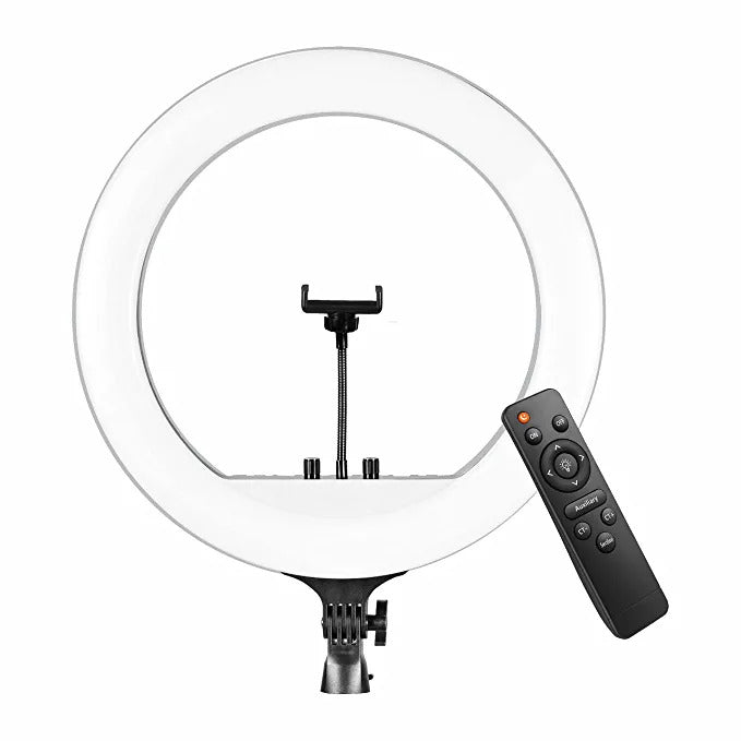 ECellStreet 18 inch Ring Light Professional 46 CM Big LED Ring Light with Stand, Dimmable Lighting for Photo-shoot, Video shoot, Live Stream, Makeup & more, Compatible with iPhone/ Android Phones & Camera